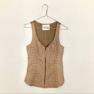 Illia Leather Tank Vest